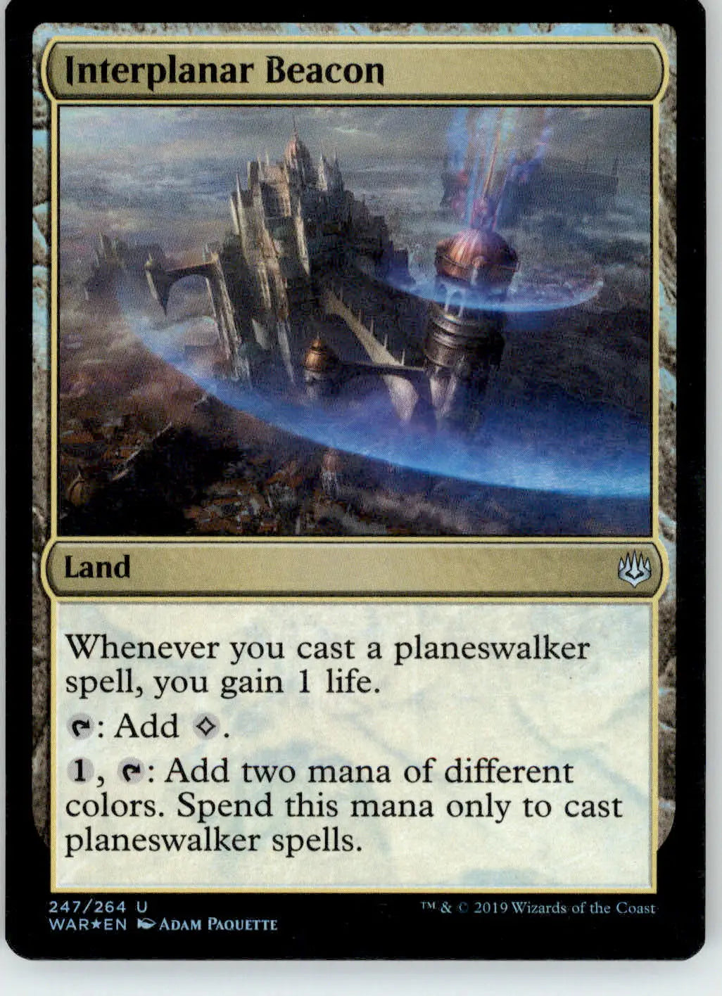 Interplanar Beacon - War of the Spark - 247 - Foil LP Magic: The Gathering