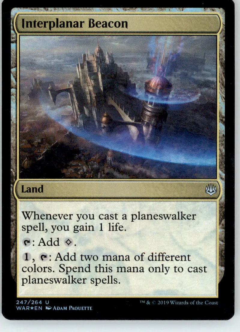 Interplanar Beacon - War of the Spark - 247 - Foil LP Magic: The Gathering