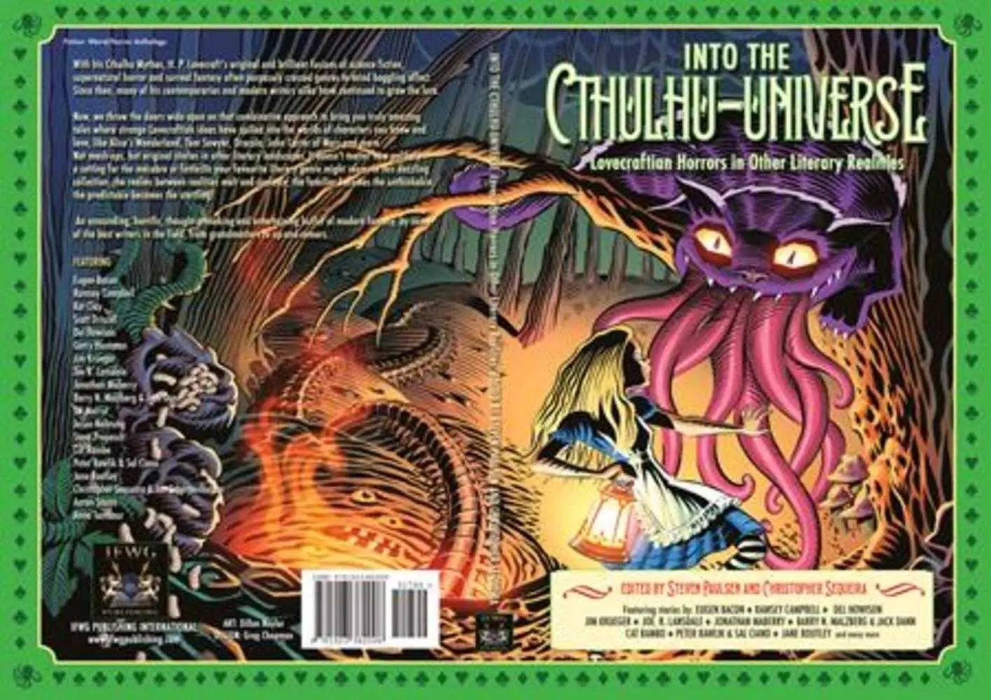 Book cover art showcasing Lovecraftian horrors from the Cthulhu-Verse Lovecraftian Horrors TPB