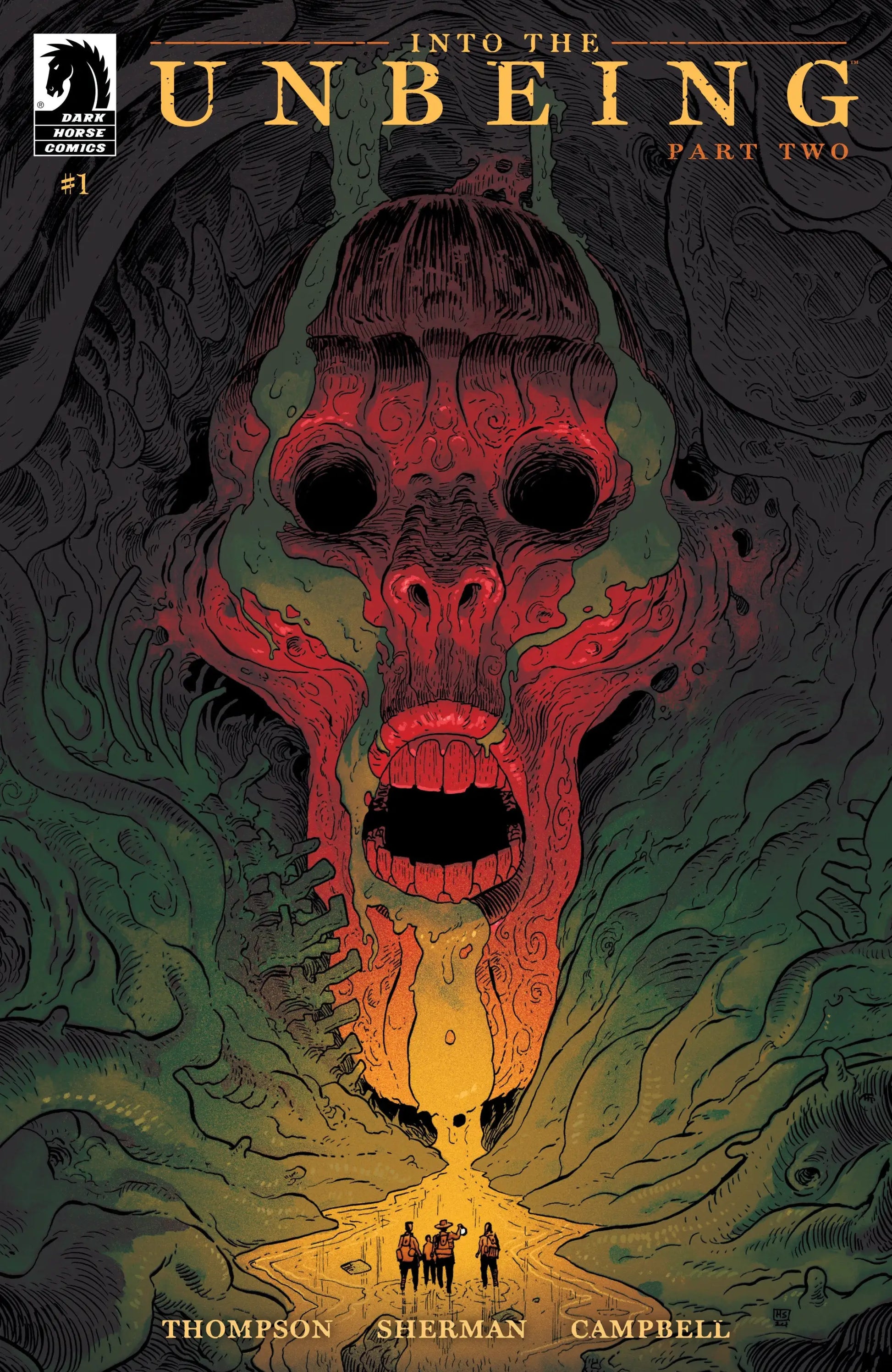 Comic book cover of Into The Unbeing Part Two #1 by Hayden Sherman