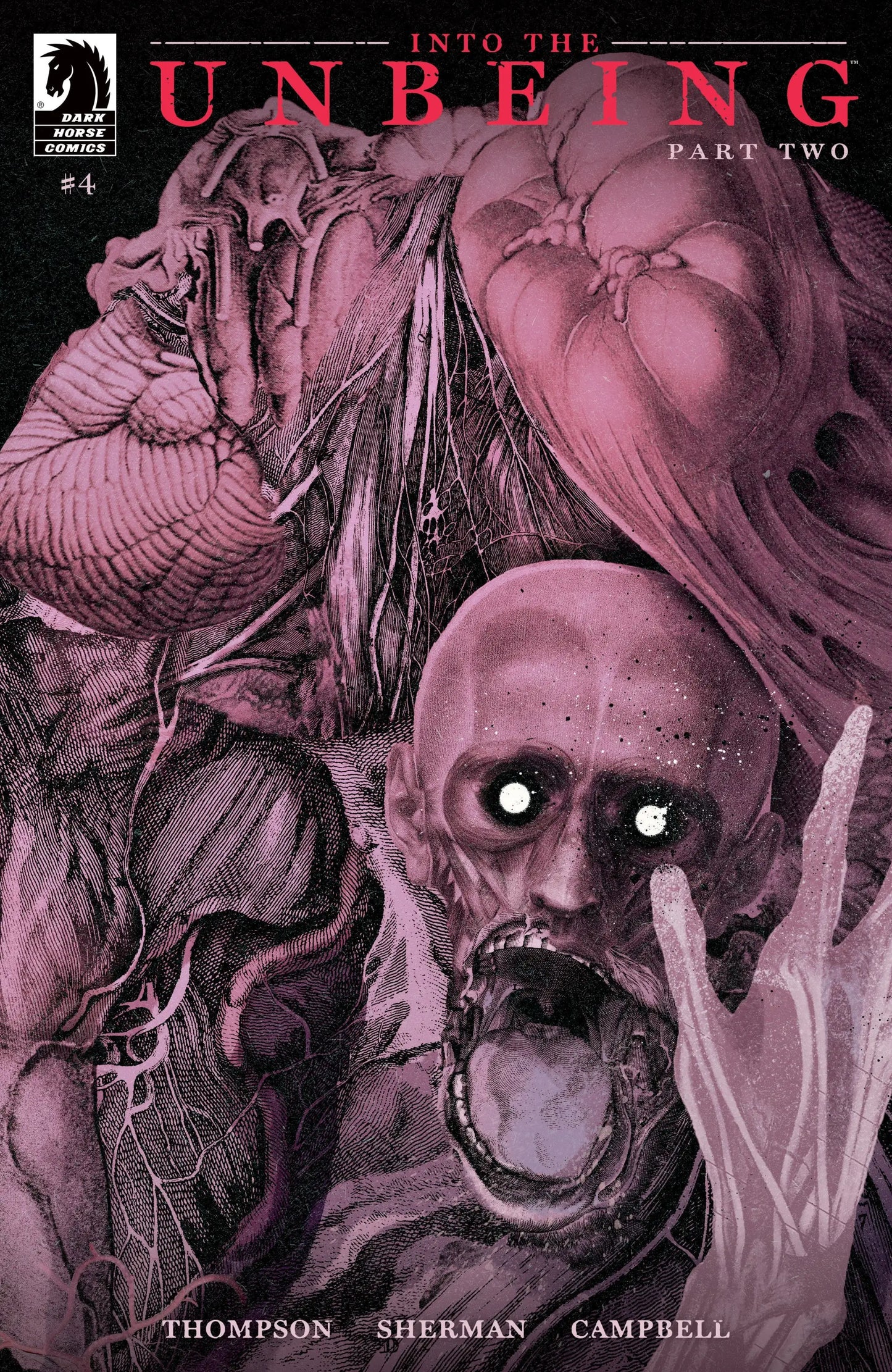 Horrific comic book cover Into The Unbeing Part Two #4 Cover B by Alex Eckman