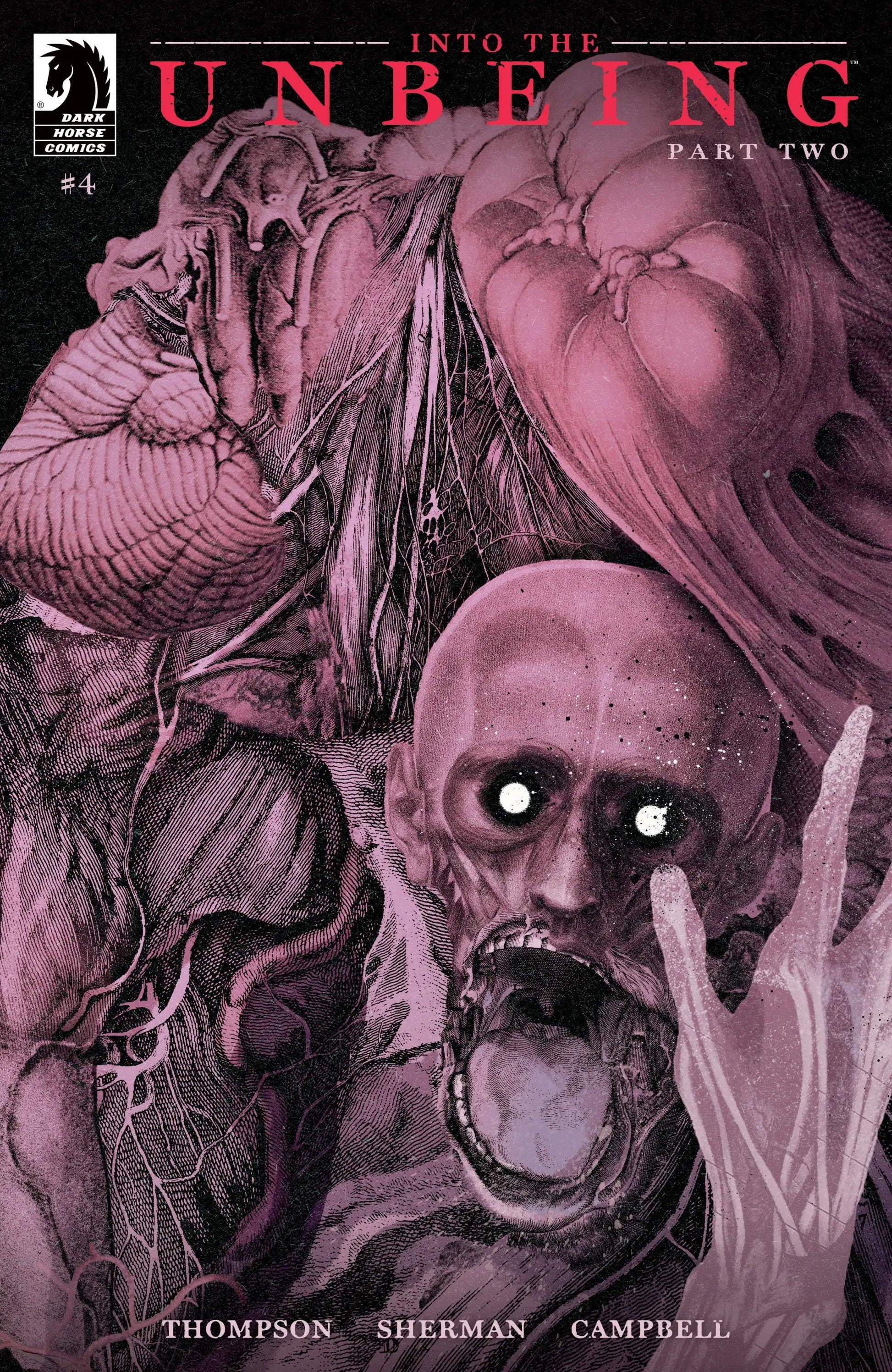 Horrific comic book cover Into The Unbeing Part Two #4 Cover B by Alex Eckman