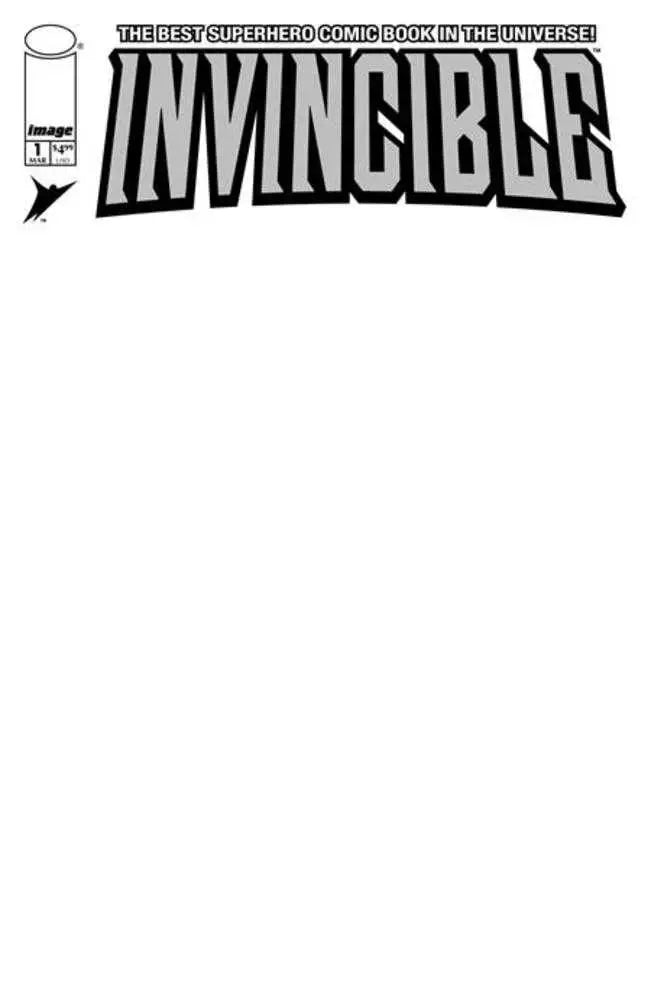 Invincible Foil Edition #1 Reprint Cover D Blank Sketch Variant - Comic Book