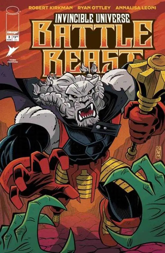 Invincible Universe Battle Beast #3 3rd Printing - Comic Book