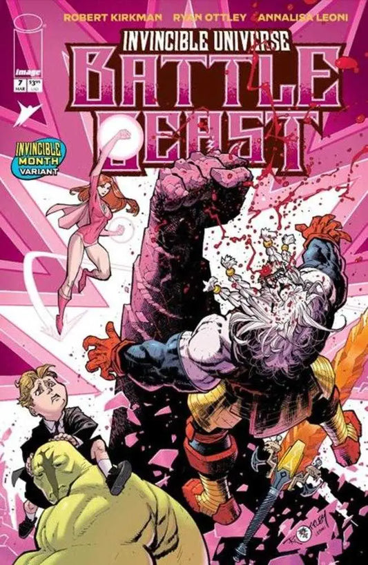 Invincible Universe Battle Beast #7 Cover H Ryan Ottley & Annalisa Leoni Invincible Team Up Variant - Back Issues