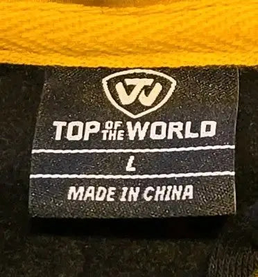 Iowa Hawkeyes Black Large Top Of The World Full Zip Hoodie Sweatshirt NWT - Apparel (T-shirts hats)