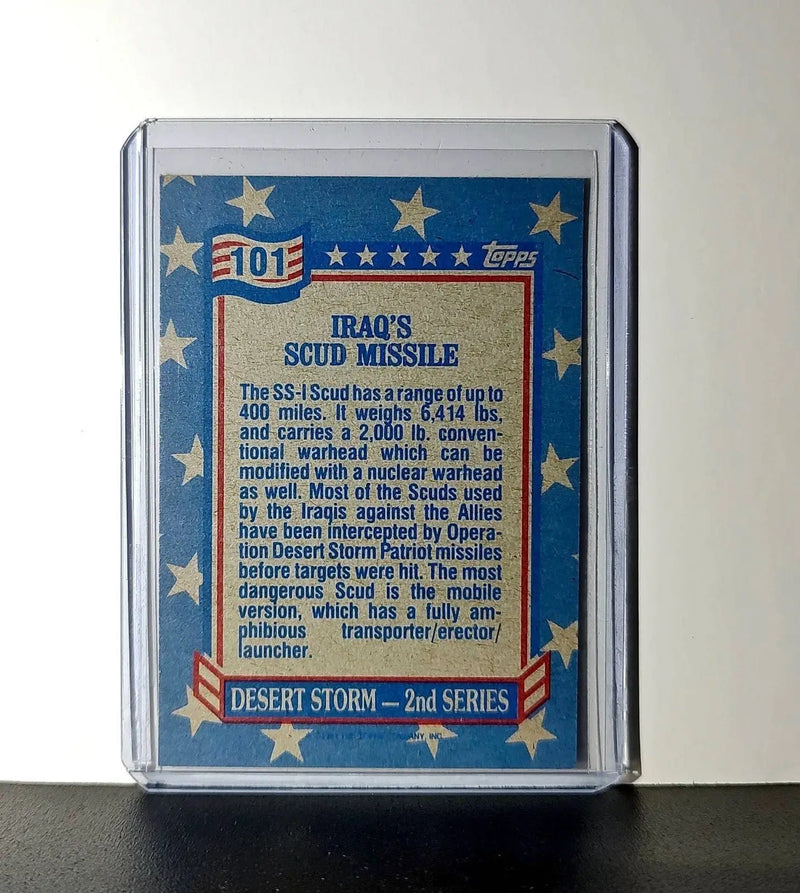 Iraq’s SCUD Missile 1991 Topps Desert Storm #101 Card
