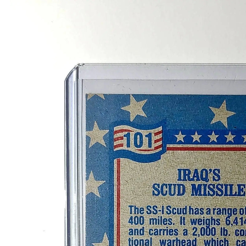 Iraq’s SCUD Missile 1991 Topps Desert Storm #101 Card