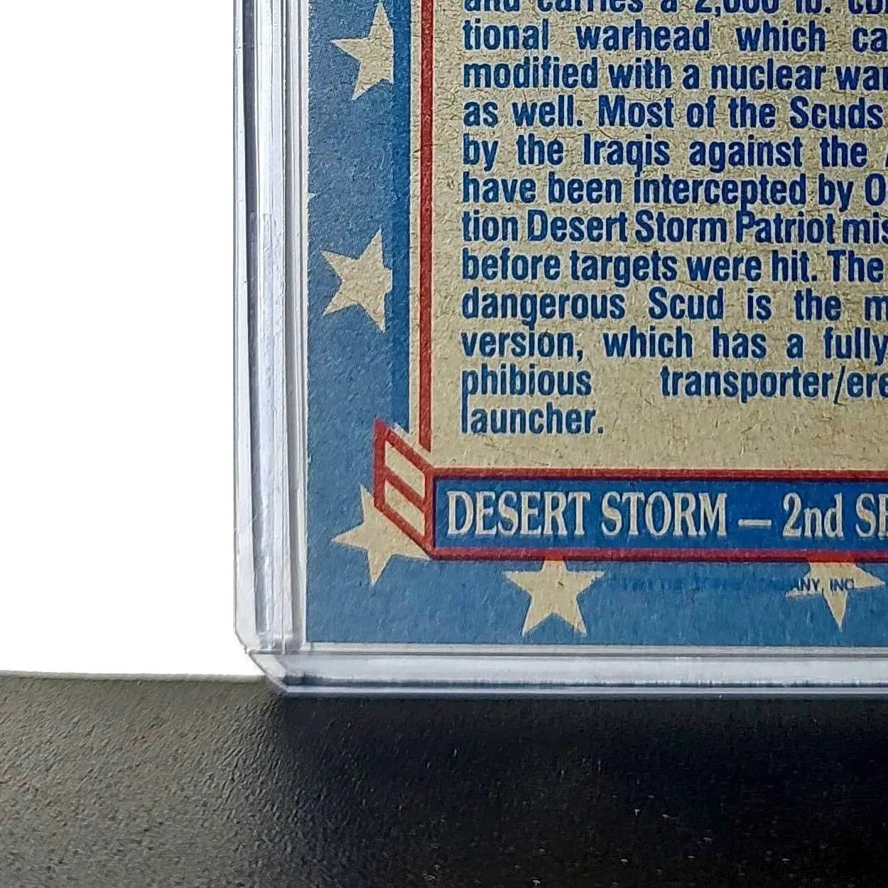 Iraq’s SCUD Missile 1991 Topps Desert Storm #101 Card