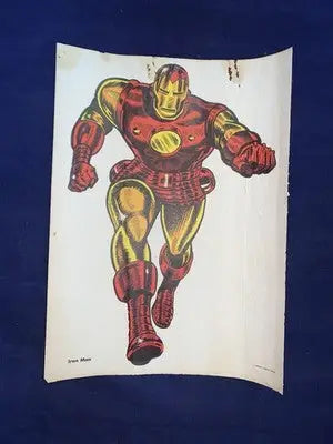 Iron Man 1966 Vintage Marvel Personality Super Hero Poster Low Grade Condition - Entertainment Memorabilia