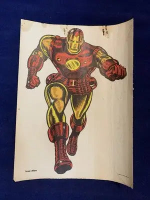 Iron Man 1966 Vintage Marvel Personality Super Hero Poster Low Grade Condition - Entertainment Memorabilia