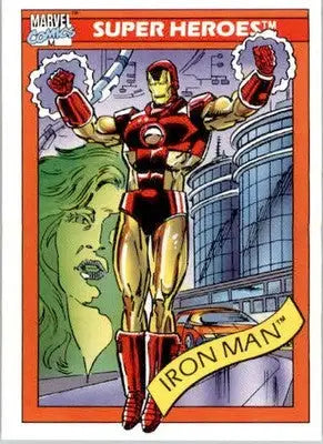 Iron Man - 1990 Impel Marvel Universe - #42 - Non_sport - Non-Sports Card Single