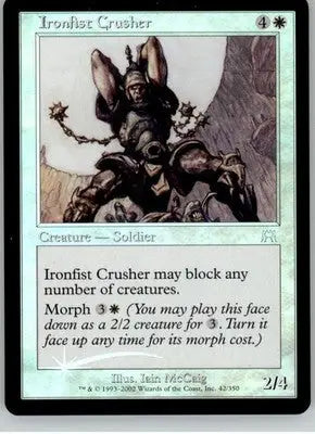 Ironfist Crusher - Onslaught - 42 - Foil LP Magic: The Gathering - Magic Card Single