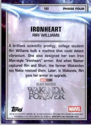 Ironheart - 2025 Topps Chrome Marvel Studios - #142 - Non_sport - Non-Sports Card Single