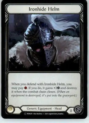 Ironhide Helm - Monarch - MON241 - Rainbow Foil Unl NM - TCG Card Single