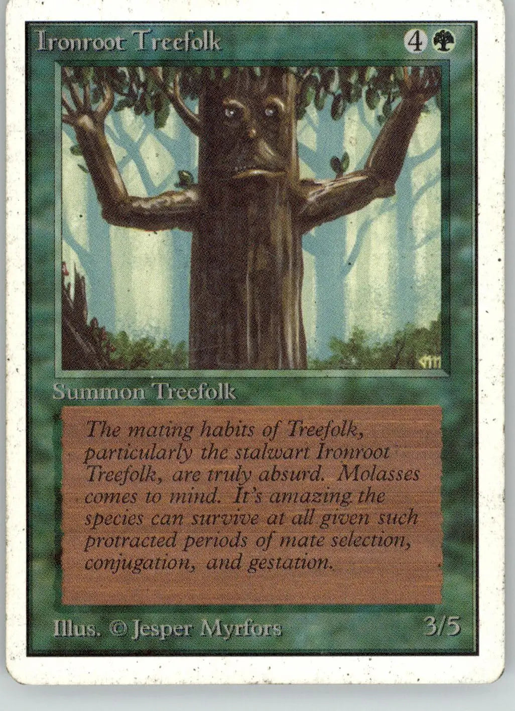 Ironroot Treefolk - Unlimited Edition - HP Magic: The Gathering - Magic Card Single