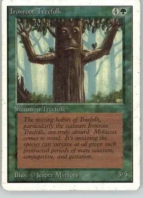 Ironroot Treefolk - Unlimited Edition - HP Magic: The Gathering - Magic Card Single