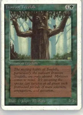 Ironroot Treefolk - Unlimited Edition - Normal HP - Magic Card Single