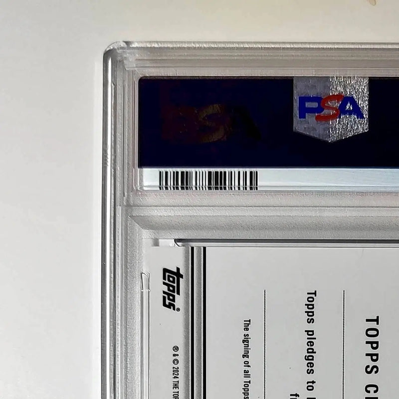 Irving Fryar 2023 Topps Chrome Purple Speckle Refractor 18/199 PSA 10 Auto 9 - Football Card Single