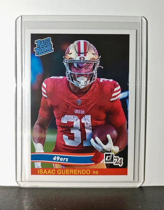 Isaac Guerendo Rookie 2024 Panini Rated Rookie Retro NFL #13 SF 49ers 1 of 890 - Football Card Single