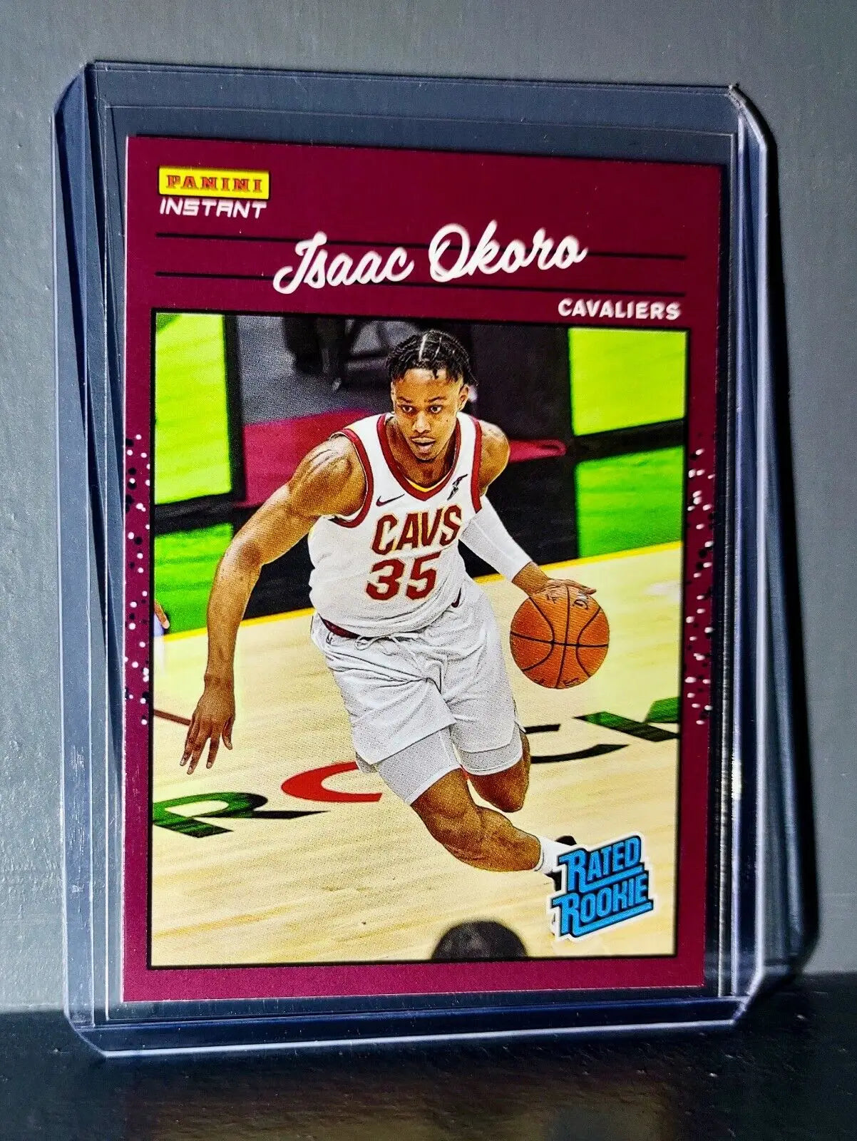Isaac Okoro 2020-2021 Panini NBA Instant #5 Rated Rookie Retro Card 1/3558 - Basketball Card Single