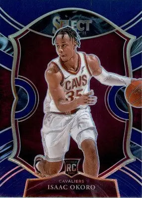 Isaac Okoro - 2020-21 Panini Select - #65 - Blue Prizms RC Basketball - Basketball Card Single