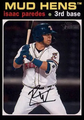 Isaac Paredes 2020 Topps Heritage Minor League #141 Toledo Mud Hens - Baseball Card Single