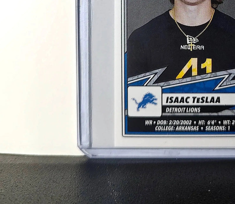 Isaac TeSlaa Rookie 2025 Panini NFL #384 Sticker Detroit Lions