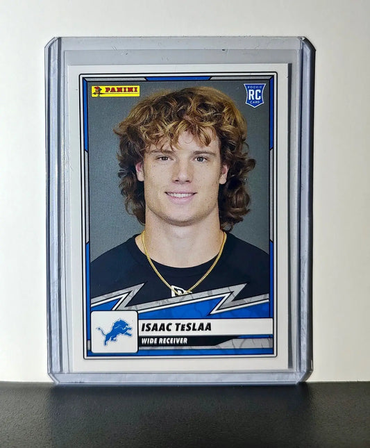 Isaac TeslAa Rookie 2025 Panini NFL #91 Sticker Card Detroit Lions - Football Card Single