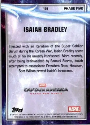 Isaiah Bradley - 2025 Topps Chrome Marvel Studios - #170 - Non_sport - Non-Sports Card Single