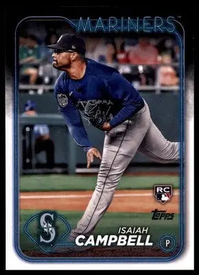 Isaiah Campbell Rookie 2024 Topps #58 Seattle Mariners - Baseball Card Single