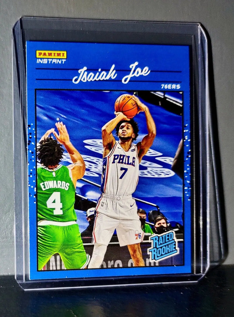 Isaiah Joe 2020-2021 Panini NBA Instant #38 Rated Rookie Retro Card 1/3558 - Basketball Card Single
