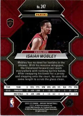 Isaiah Mobley - 2022-23 Panini Mosaic - #247 - RC Basketball - Basketball Card Single