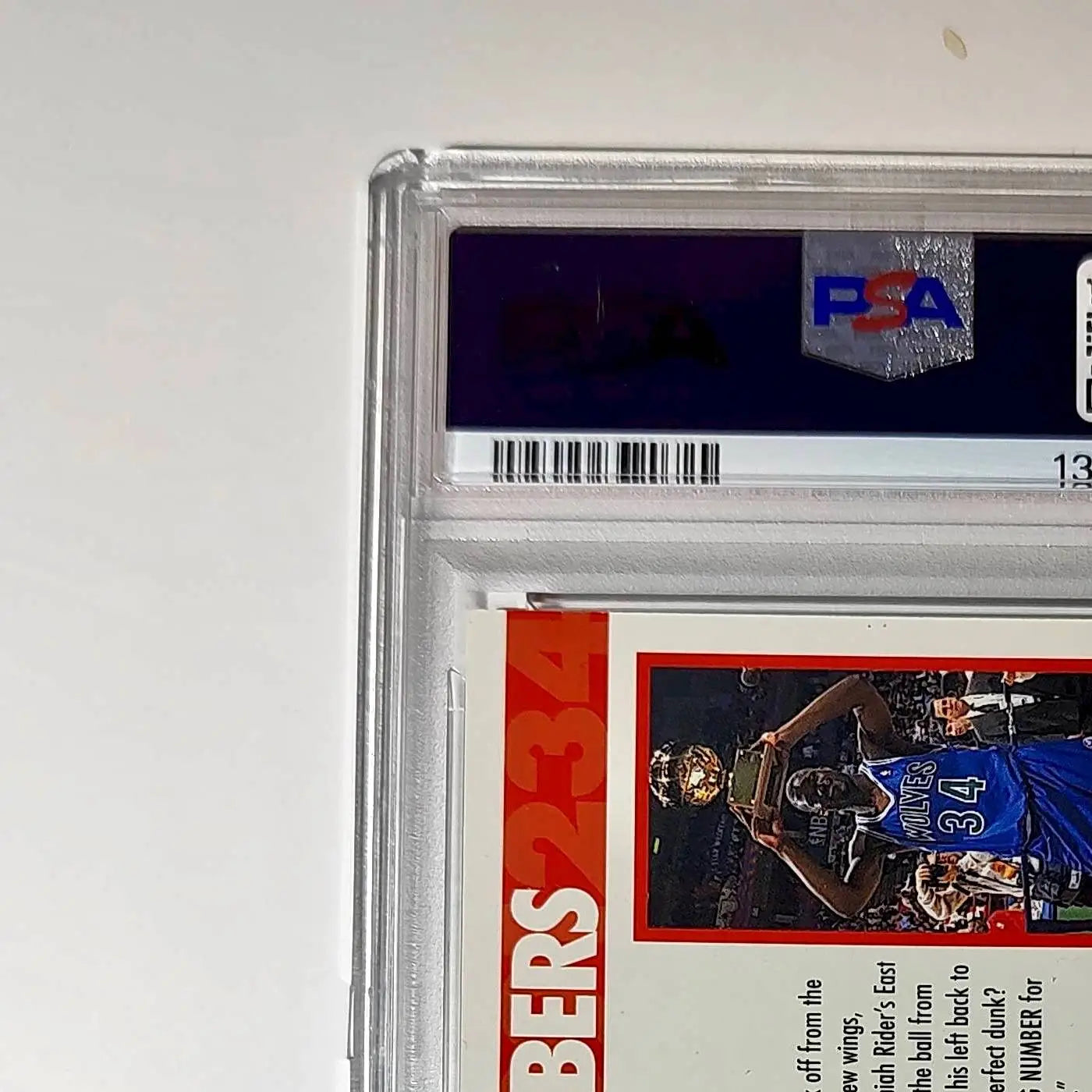 Isaiah Rider 1994 NBA Hoops Big Numbers #BN10 Rainbow PSA 8 NM-MT - Basketball Card Single