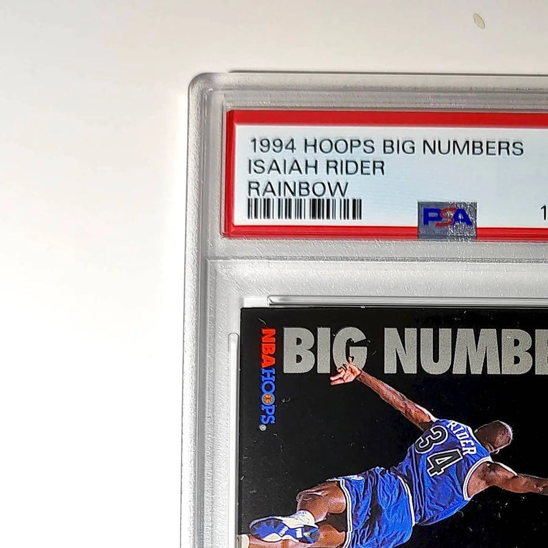 Isaiah Rider 1994 NBA Hoops Big Numbers #BN10 Rainbow PSA 8 NM-MT