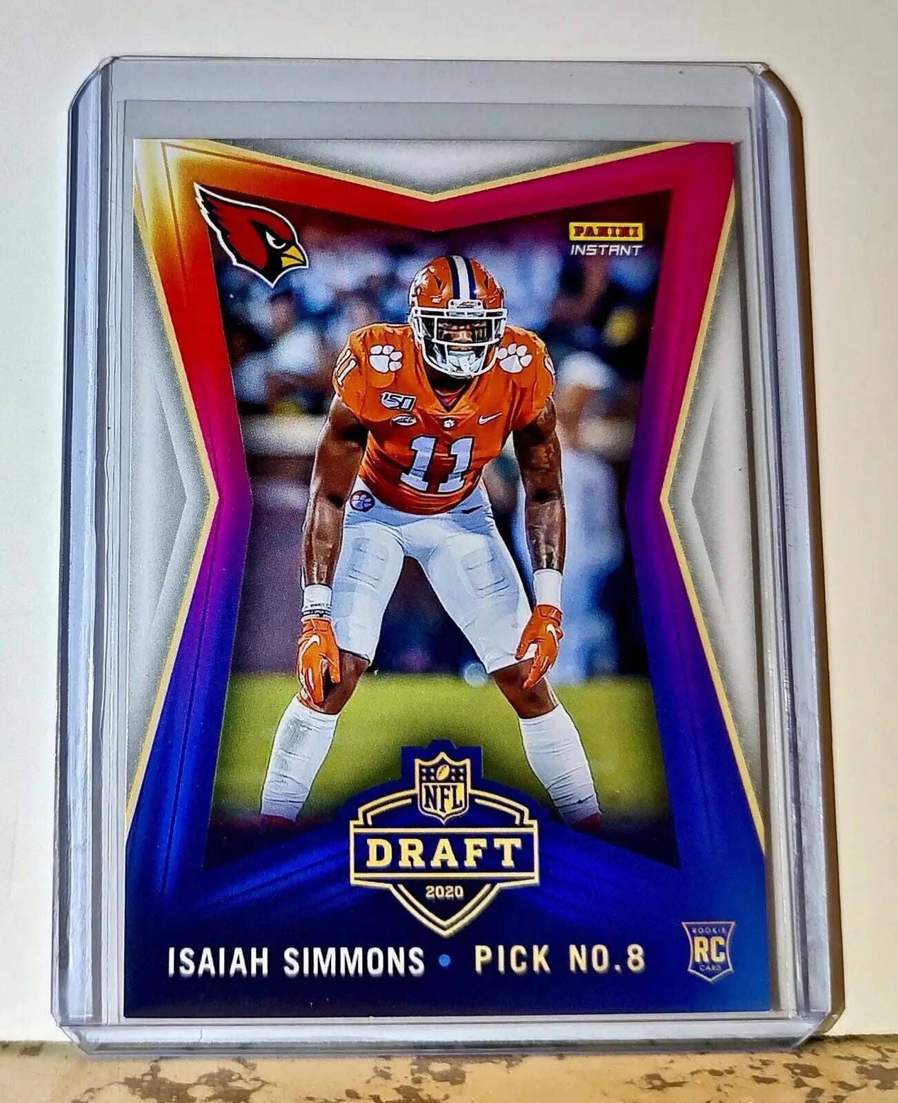Isaiah Simmons 2020 NFL Draft Night NFL #32 Football Card Cardinals 1 of 549 - Football Card Single