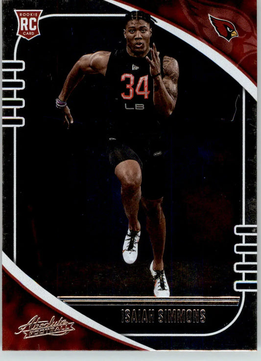 Isaiah Simmons - 2020 Panini Absolute - #140 - Retail RC Football - Football Card Single