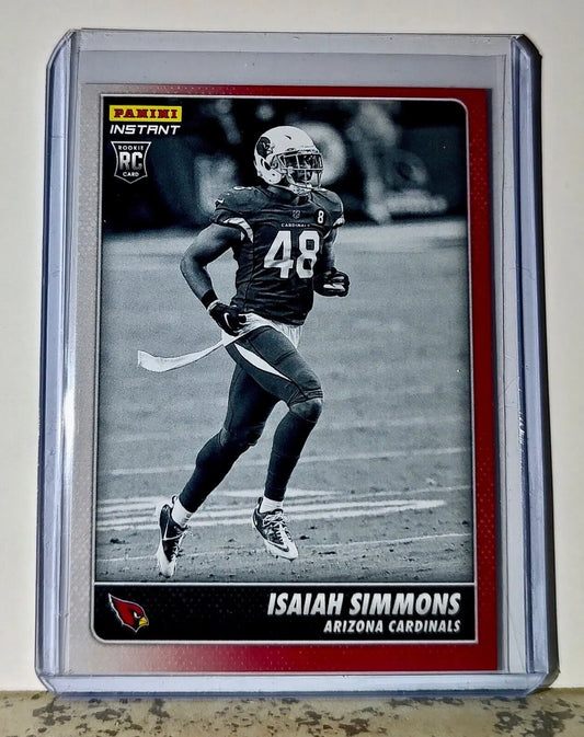 Isaiah Simmons 2020 Panini NFL #29 Black and White Rookies Cardinals 1 of 518 - Football Card Single