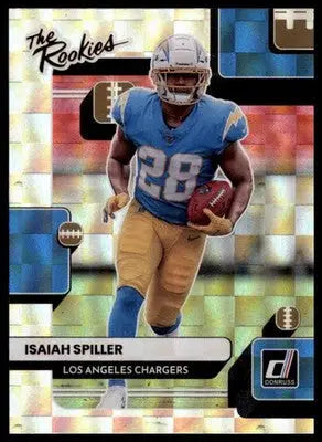 Isaiah Spiller 2022 Donruss The Rookies #TR-16 Los Angeles Chargers - Football Card Single