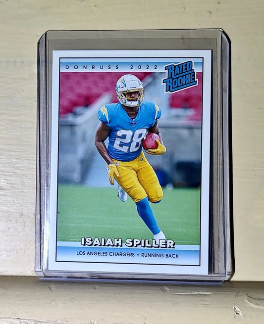 Isaiah Spiller 2022 NFL Panini #34 Rated Rookie Retro Football Card 1/4094 - Football Card Single