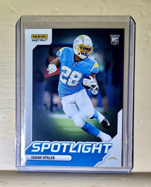 Isaiah Spiller 2022 NFL Panini #34 Spotlight Rookie Football Card 1/603 - Football Card Single