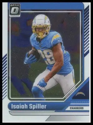 Isaiah Spiller 2024 Donruss Optic #107 Los Angeles Chargers