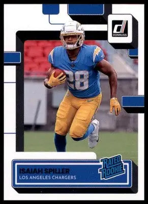 Isaiah Spiller Rookie 2022 Donruss #316 Los Angeles Chargers - Football Card Single