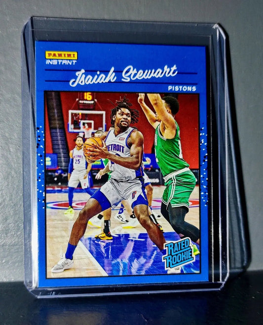 Isaiah Stewart 2020-2021 Panini NBA Instant #16 Rated Rookie Retro Card 1/3558 - Basketball Card Single