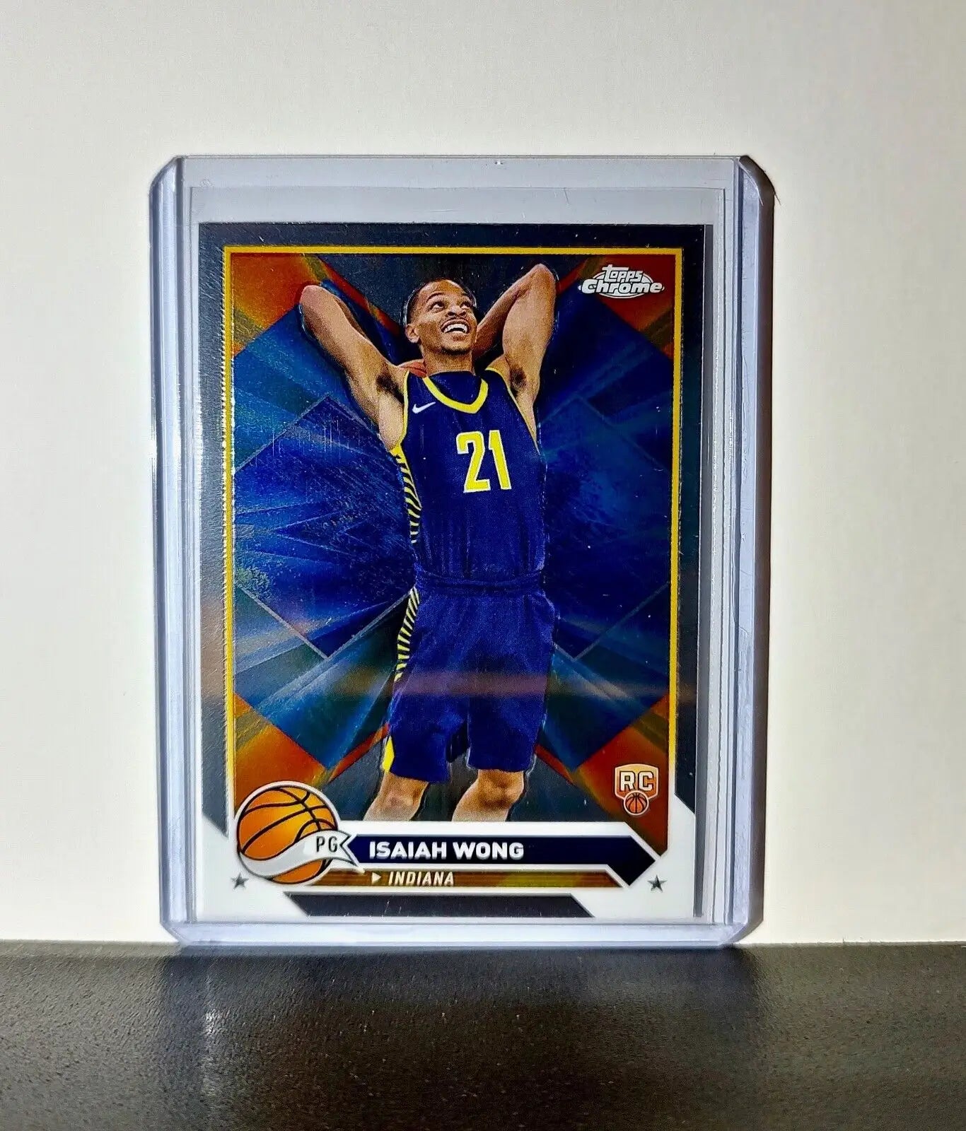 Isaiah Wong 2023-24 Topps Chrome NBA #80 Rookie Card Indiana Pacers - Basketball Card Single