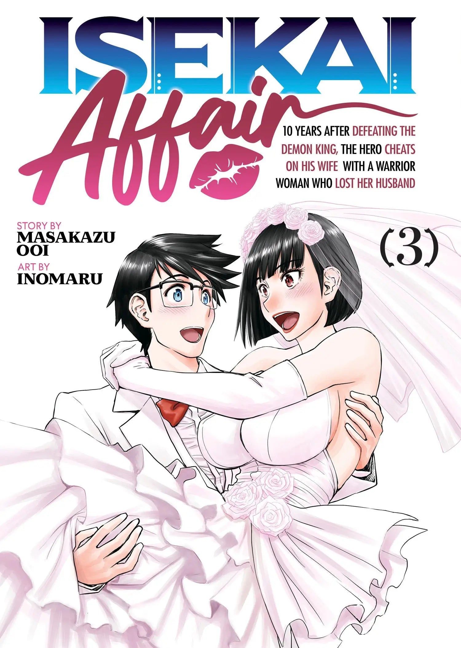 Manga volume 3 with a wedding-themed cover from Isekai Affair series