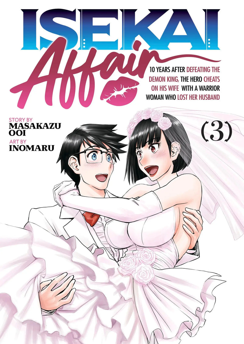 Manga volume 3 with a wedding-themed cover from Isekai Affair series