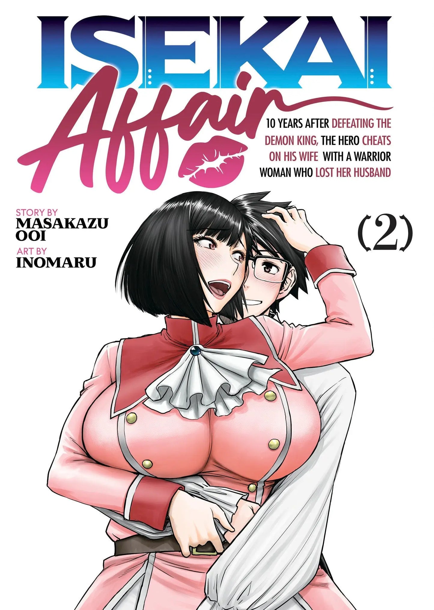 Manga cover showing a couple embracing from Isekai Affair Volume 2