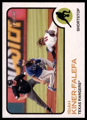 Isiah Kiner-Falefa 2022 Topps Heritage #153 Texas Rangers - Baseball Card Single