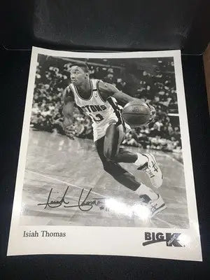 ISIAH THOMAS Detroit Pistons K-Mart Promo B&W 8x10 Photo 1990’s - Sports Memorabilia